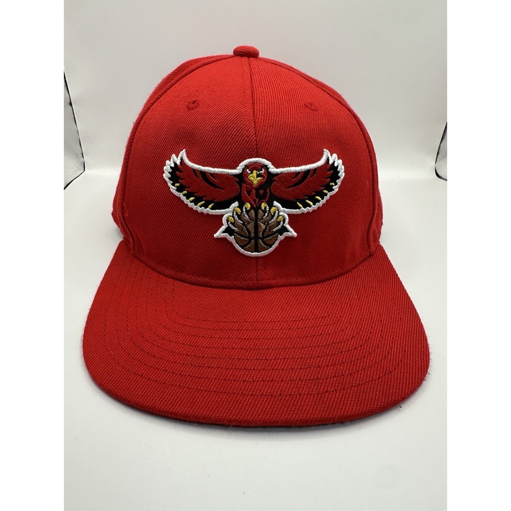 Atlanta Hawks Mitchel & Ness Fitted Hat Sz 7 3/8